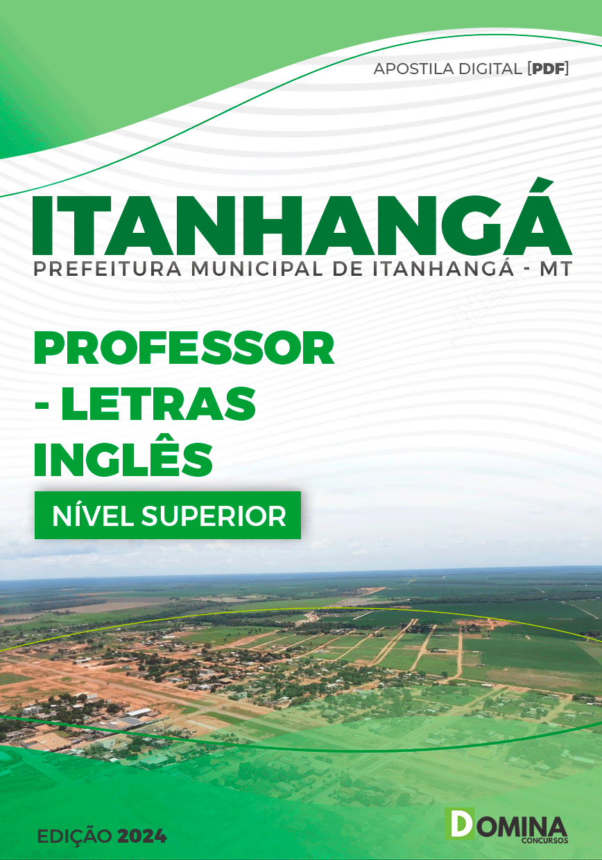 Apostila Pref Itanhangá MT 2024 Professor Letras Inglês