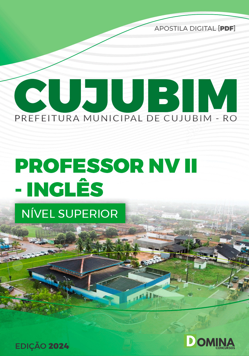 Apostila Pref Cujubim RO 2024 Professor de Inglês