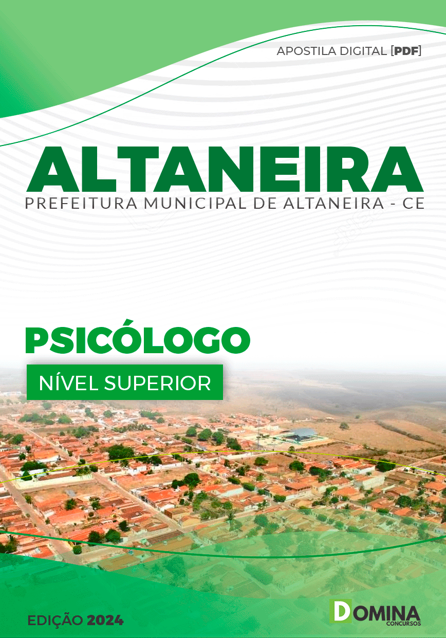 Apostila Pref Altaneira CE 2024 Psicólogo