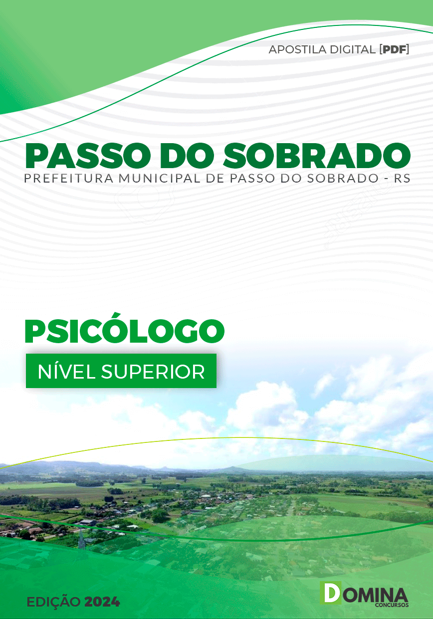 Apostila Pref Passo do Sobrado RS 2024 Psicólogo
