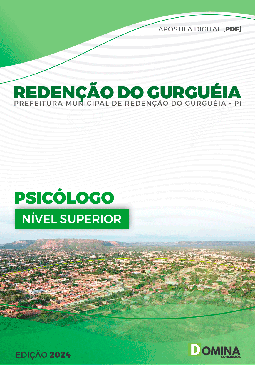 Apostila Pref Redenção do Gurguéia PI 2024 Psicólogo