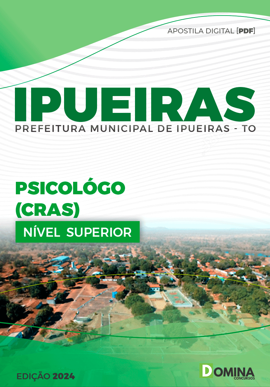 Apostila Pref Ipueiras TO 2024 Psicólogo