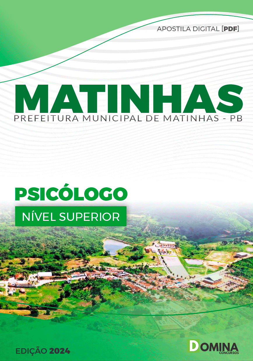 Apostila Pref Matinhas PB 2024 Psicólogo