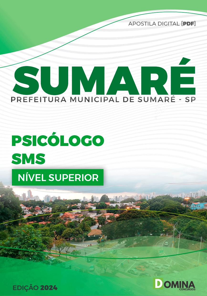 Apostila Pref Sumaré SP 2024 Psicólogo SMS