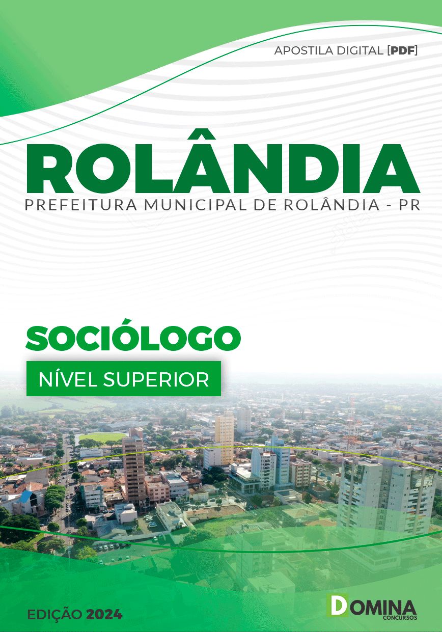 Apostila Pref Rolândia PR 2024 Sociólogo