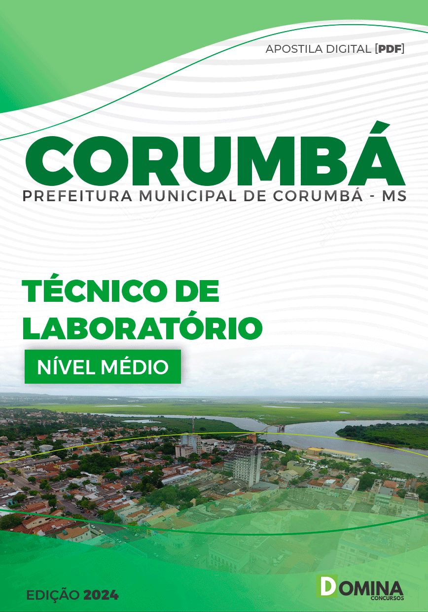 Apostila Pref Corumbá MS 2024 Técnico Laboratório