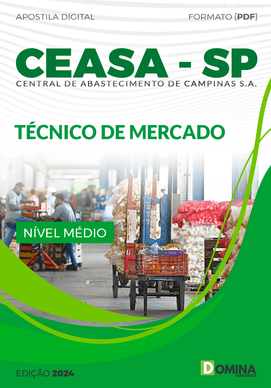 Apostila CEASA Campinas SP 2024 Técnico de Mercado