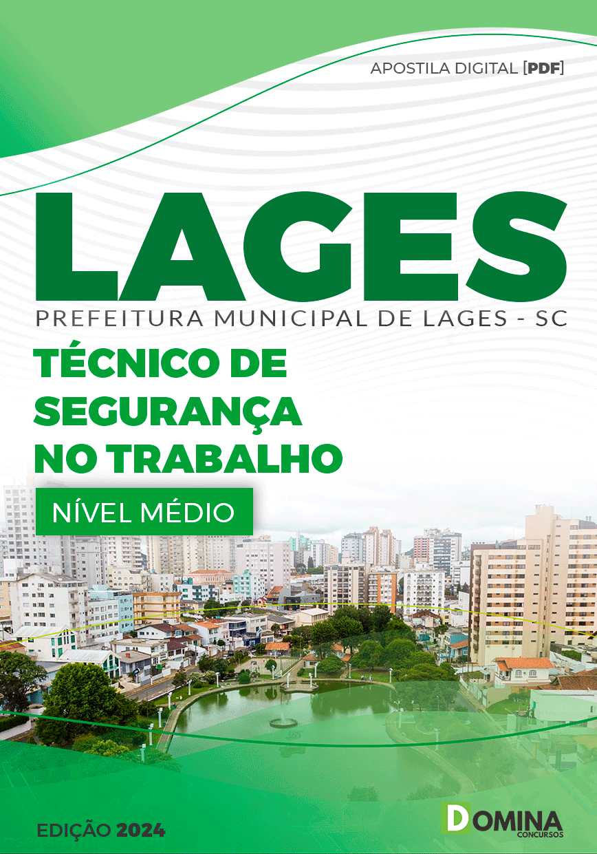 Apostila Pref Lages SC 2024 Técnico de Segurança no Trabalho