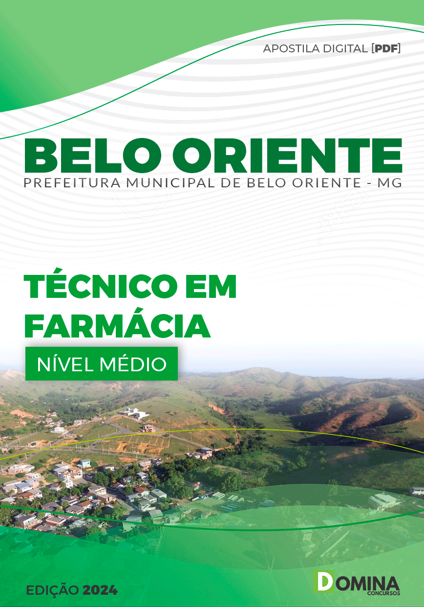 Apostila Pref Belo Oriente MG 2024 Técnico Farmácia