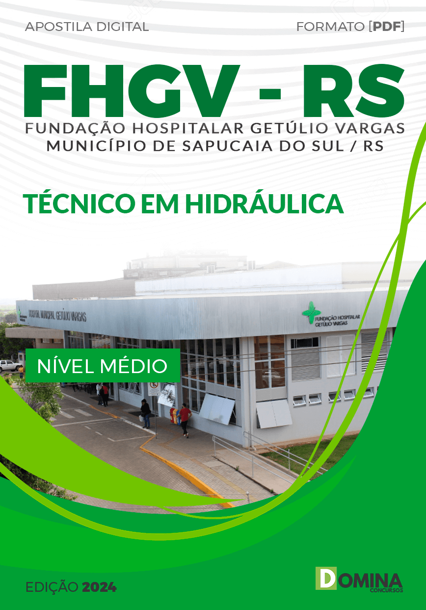 Apostila Concurso FHGV RS 2024 Técnico Hidráulica