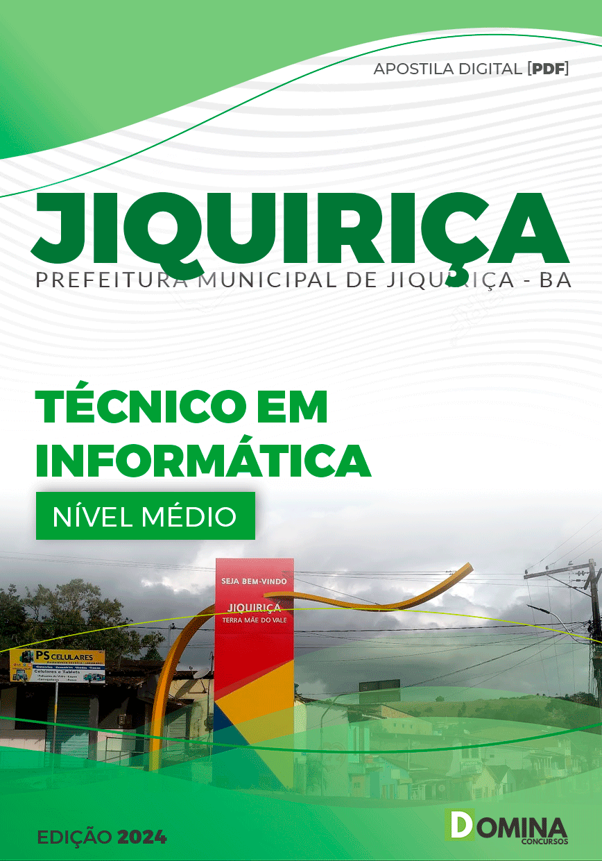Apostila Pref Jiquiriça BA 2024 Técnico Informática