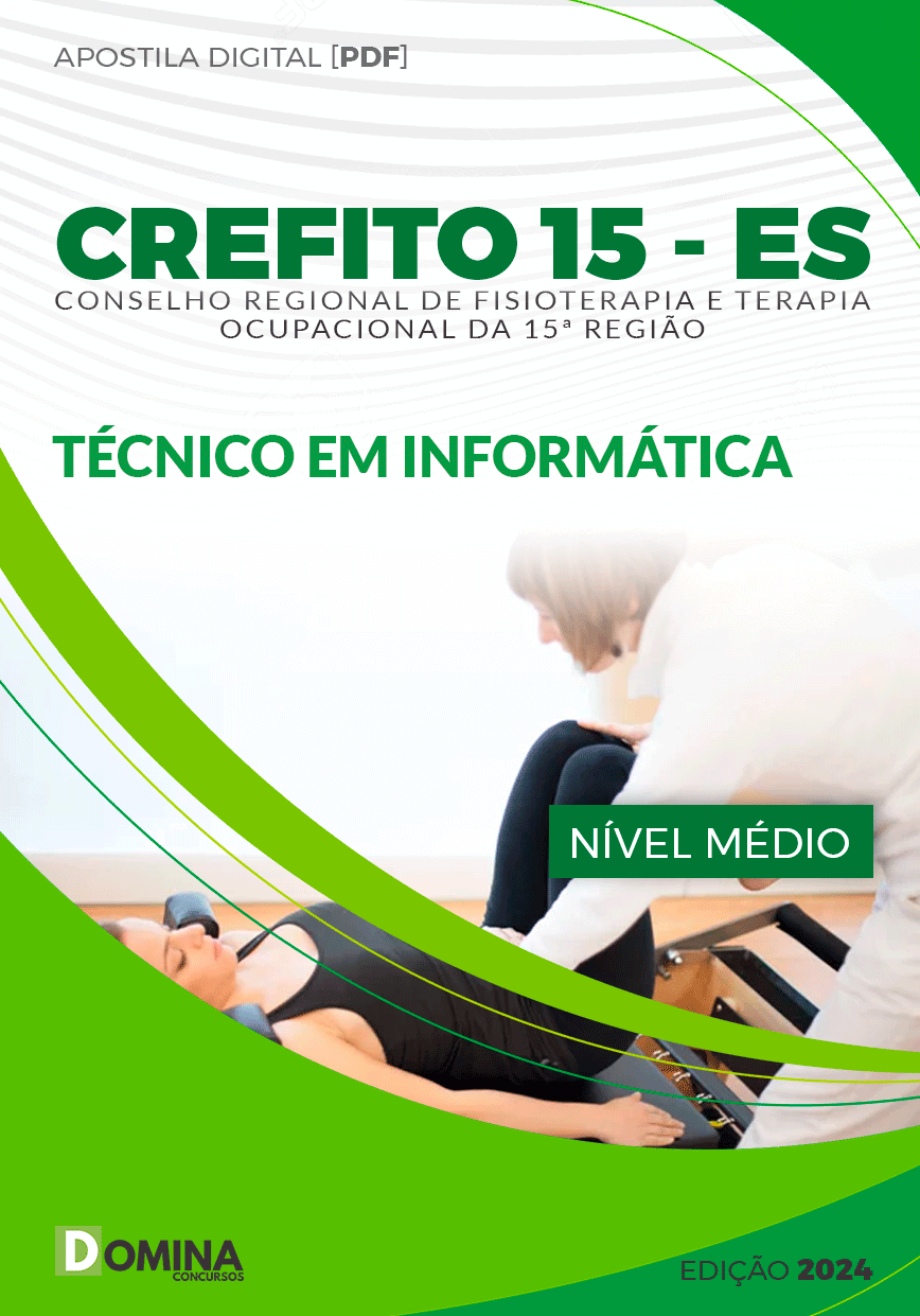Apostila CREFITO 15 ES 2024 Técnico em Informática