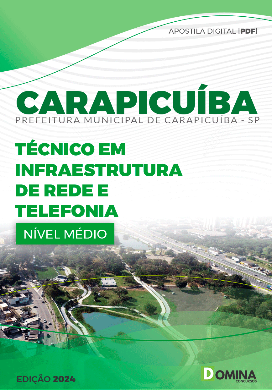 Apostila Pref Carapicuíba SP 2024 Técnico em Infraestrutura