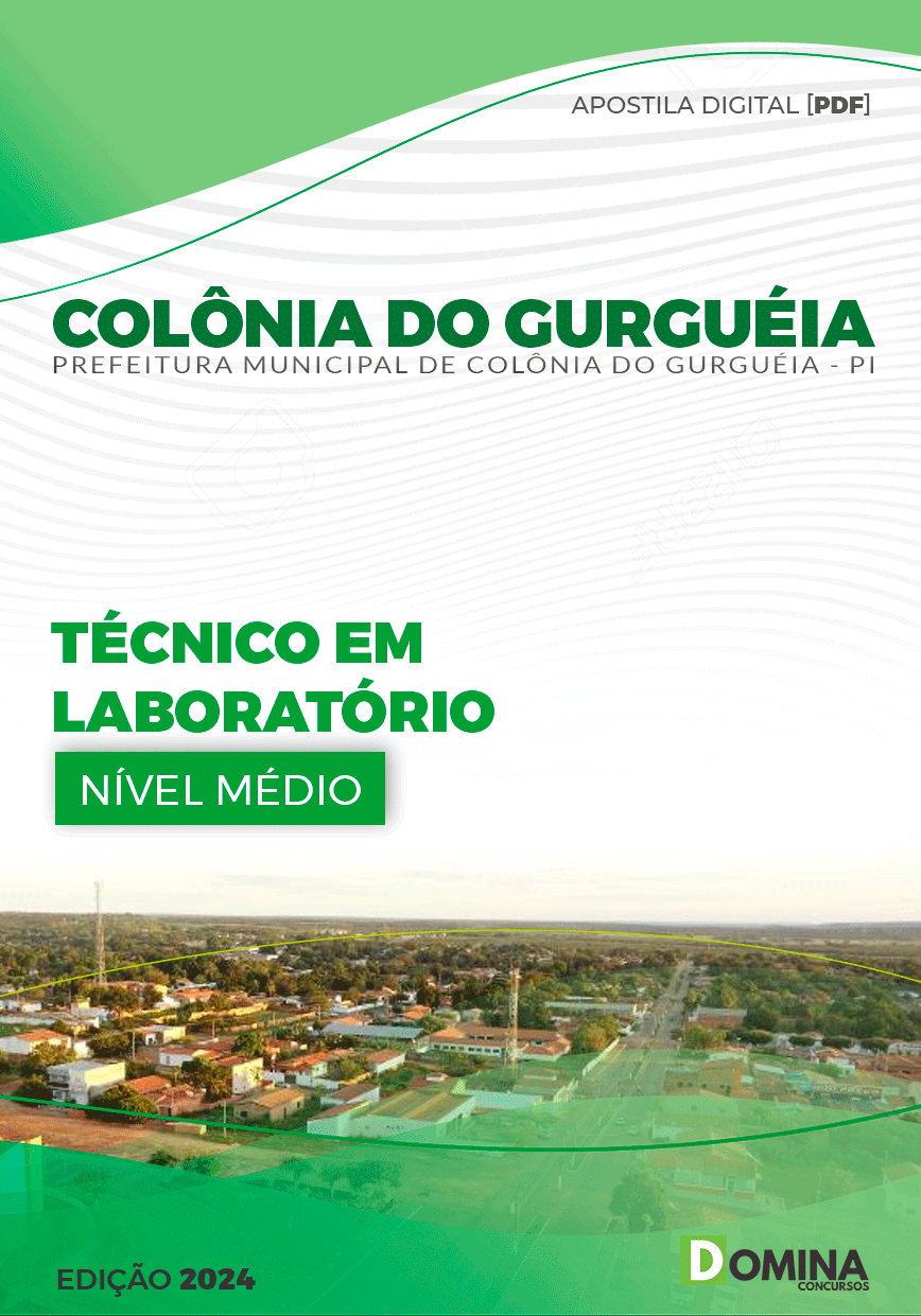 Apostila Pref Colônia Do Gurguéia PI 2024 Técnico Laboratório