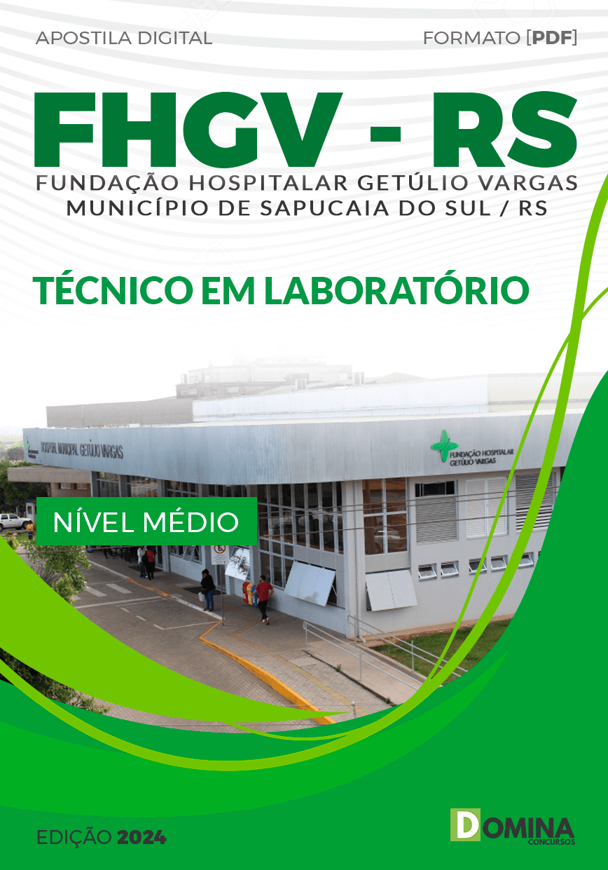 Apostila Concurso FHGV RS 2024 Técnico Laboratório