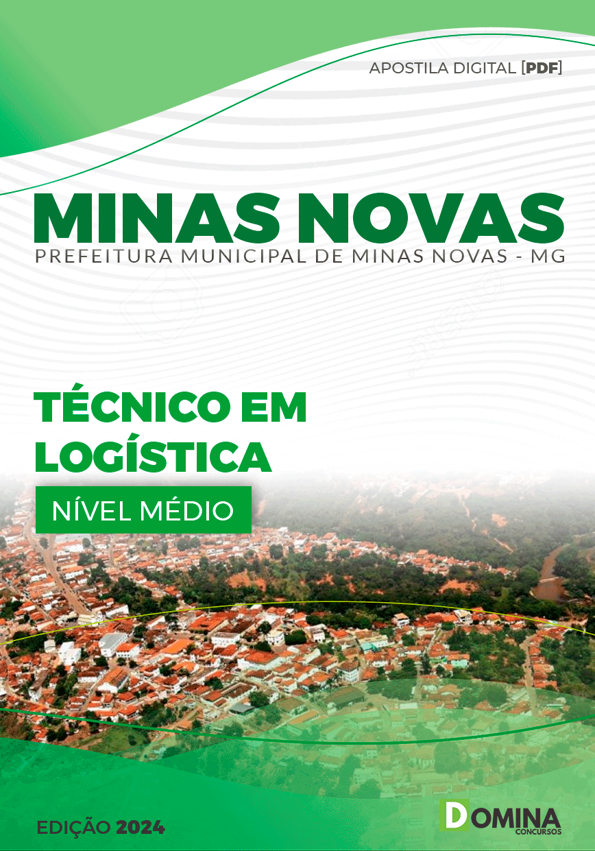 Apostila Pref Minas Novas MG 2024 Técnico Logística