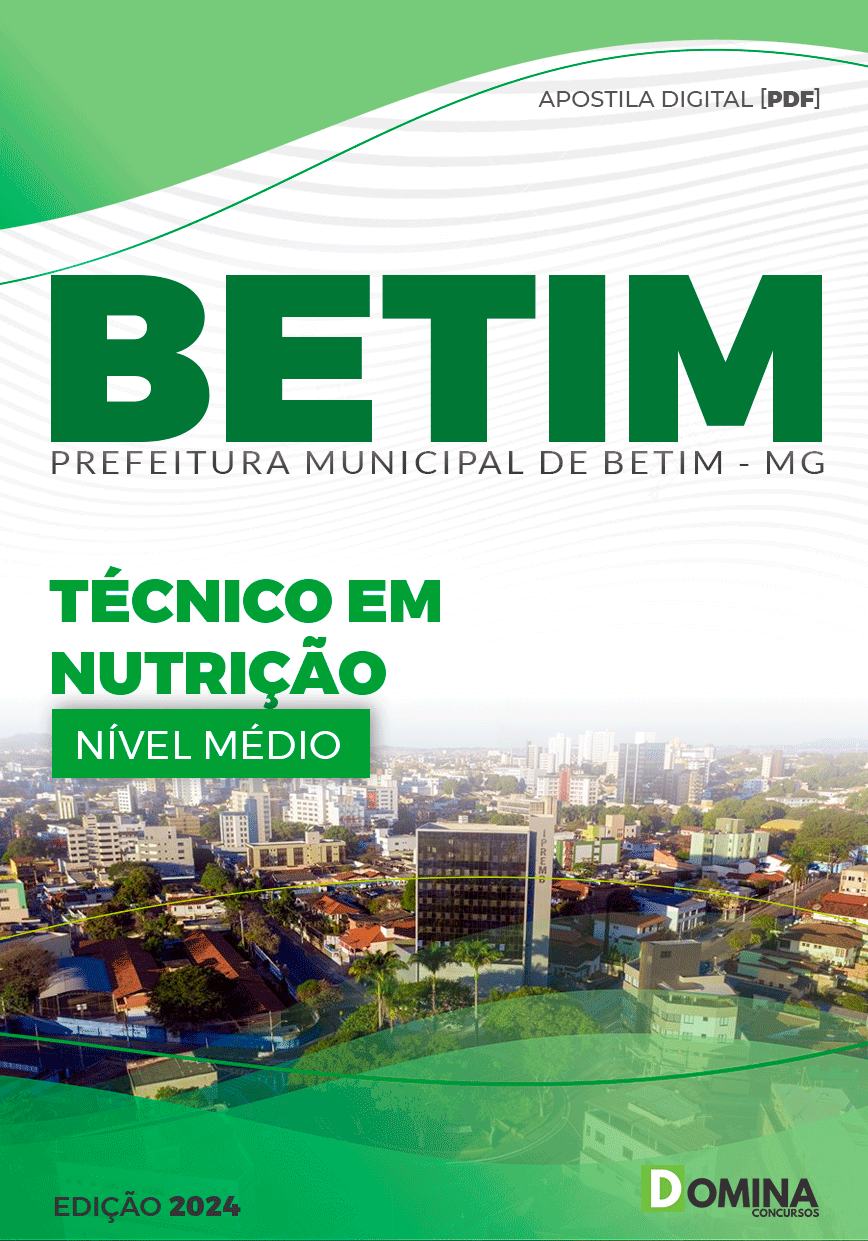 Apostila Pref Betim MG 2024 Técnico de Nutrição
