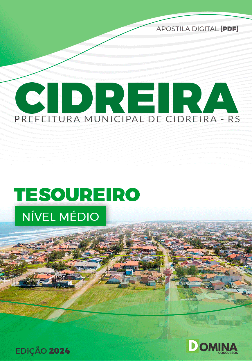 Apostila Pref Cidreira RS 2024 Tesoureiro