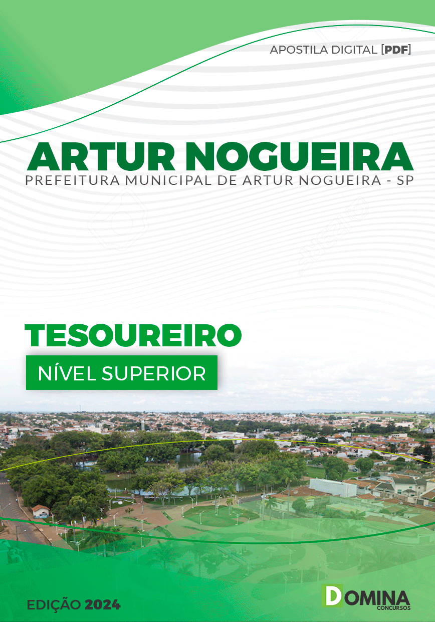 Apostila Pref Artur Nogueira SP 2024 Tesoureiro