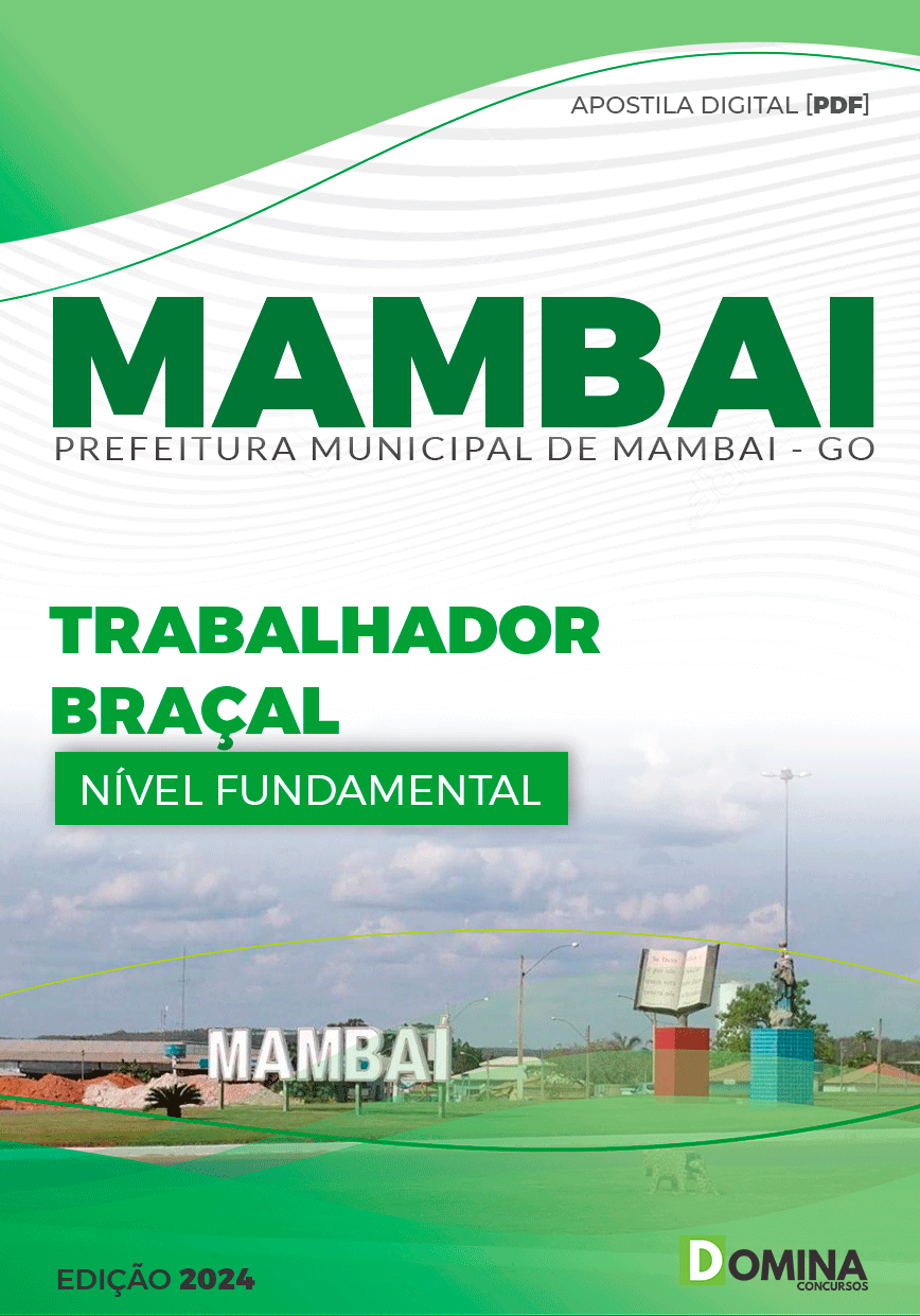 Apostila Pref Mambai GO 2024 Trabalhador Braçal