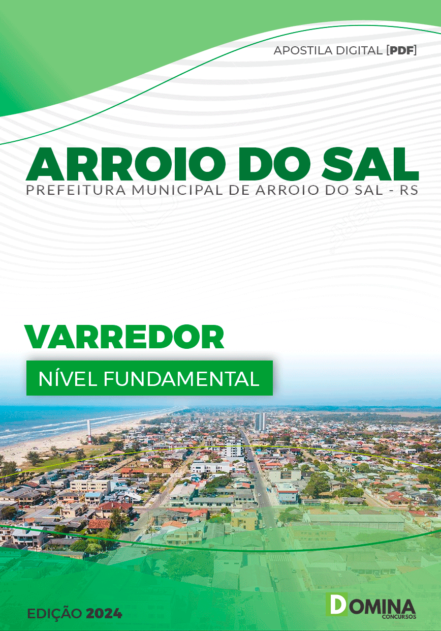 Apostila Pref Arroio do Sal RS 2024 Varredor