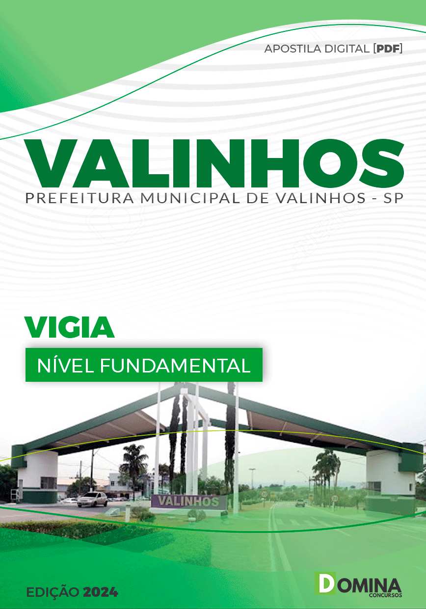 Apostila Pref Valinhos SP 2024 Vigia