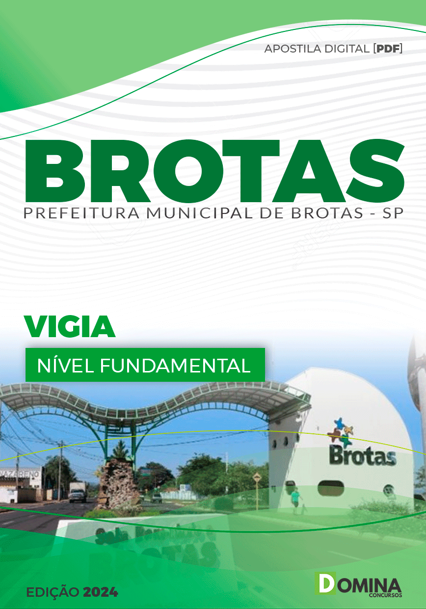 Apostila Concurso Pref Brotas SP 2024 Vigia
