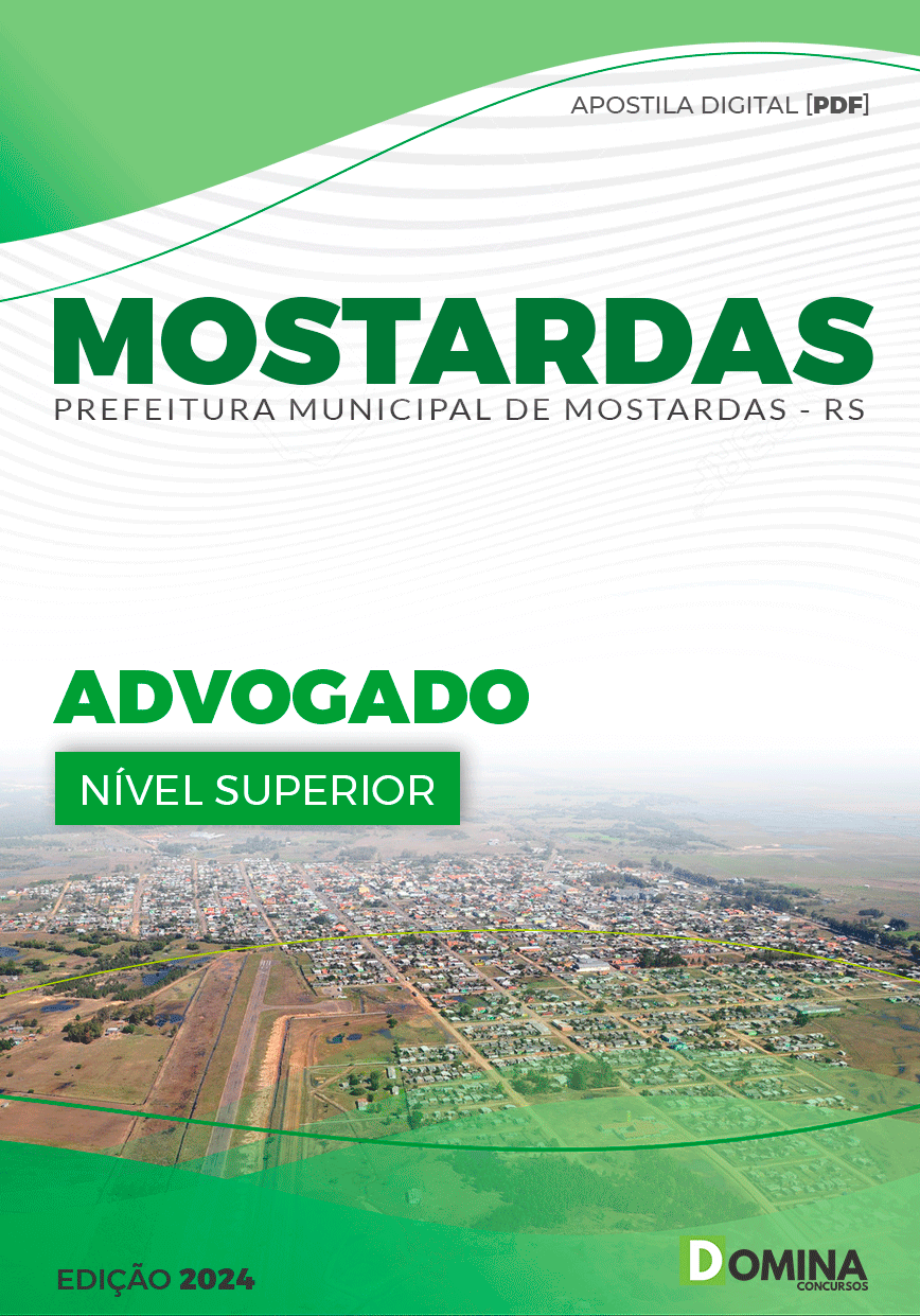 Apostila Prefeitura Mostardas RS 2024 Advogado