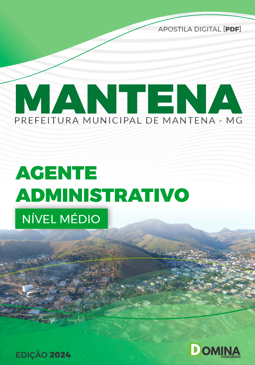 Apostila Pref Mantena MG 2024 Agente Administrativo
