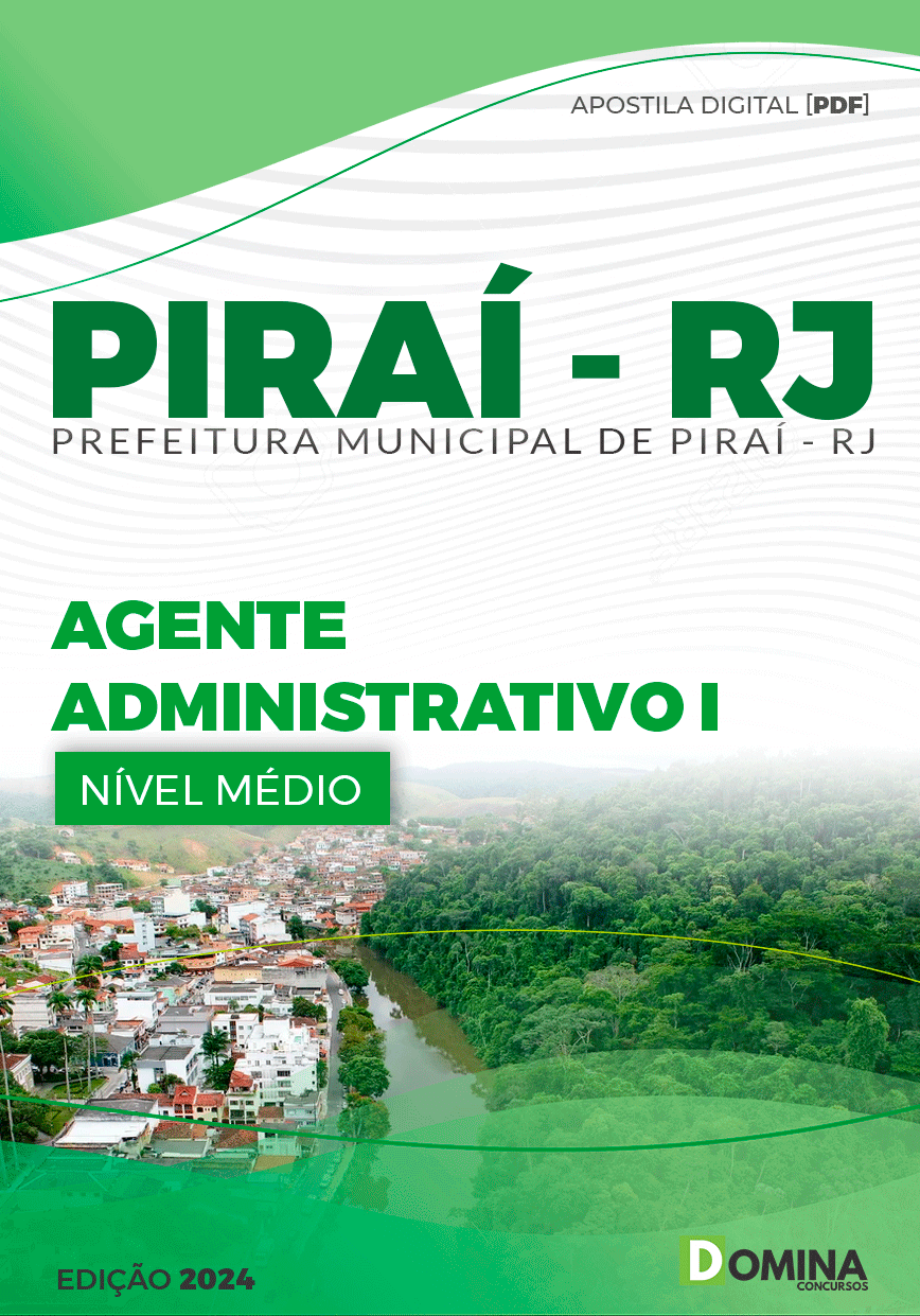 Apostila Pref Piraí RJ 2024 Agente Administrativo l