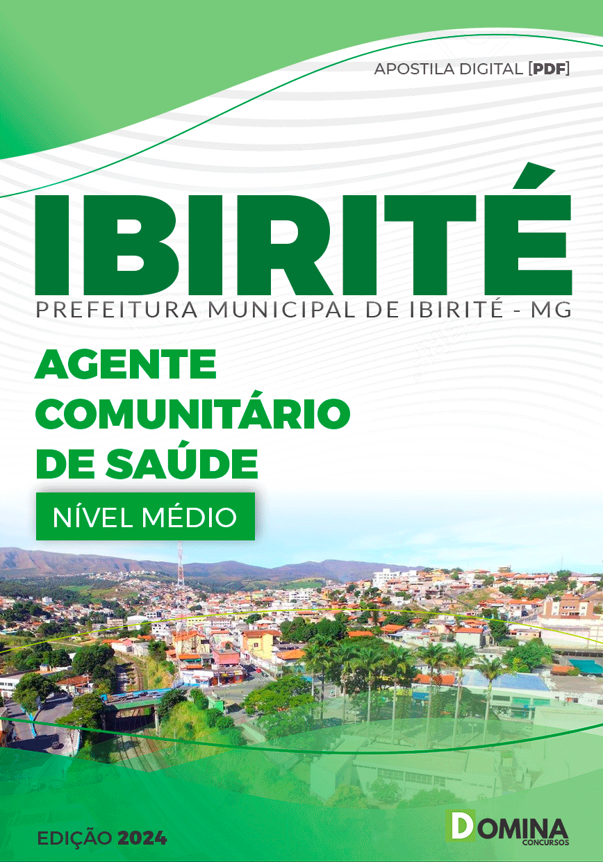 Apostila Pref Ibirité MG 2024 Agente Comunitário de Saúde