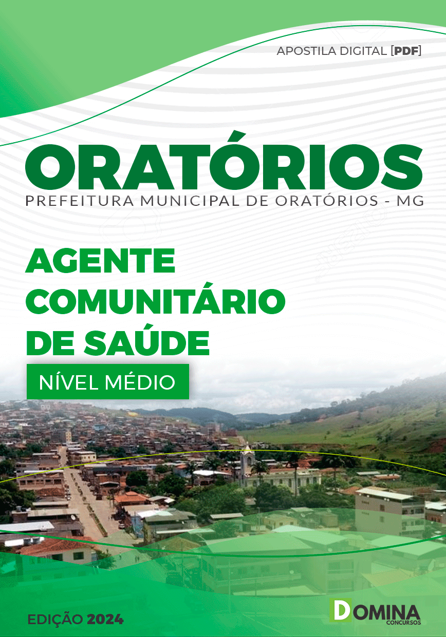 Apostila Pref Oratórios MG 2024 Agente Comunitário Saúde