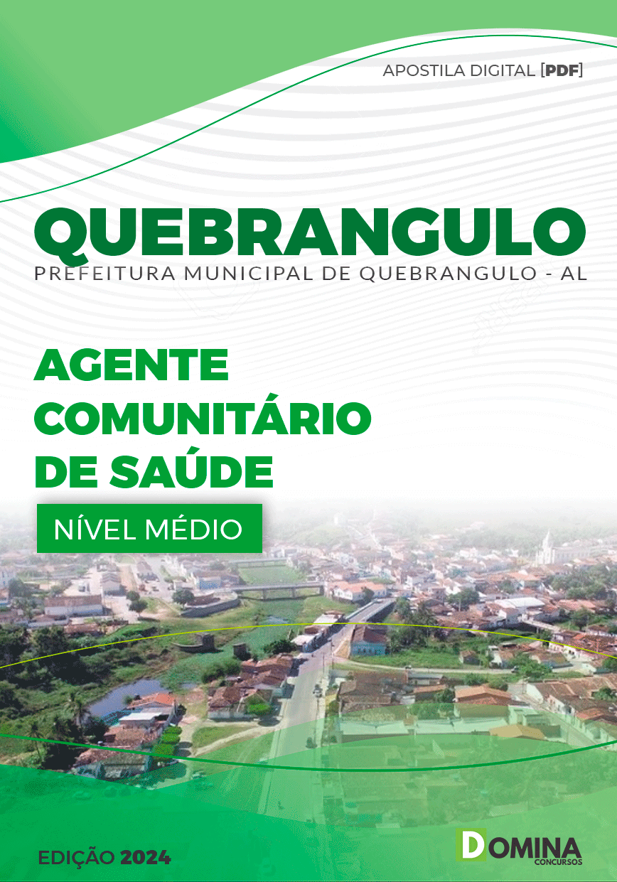 Apostila Pref Quebrangulo AL 2024 Agente Comunitário de Saúde