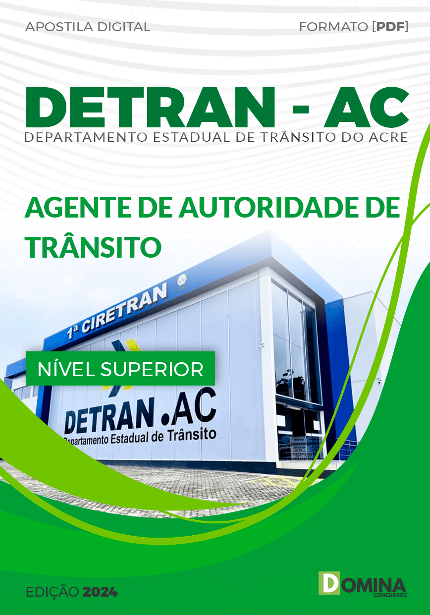Apostila DETRAN AC 2024 Agente de Autoridade de Trânsito