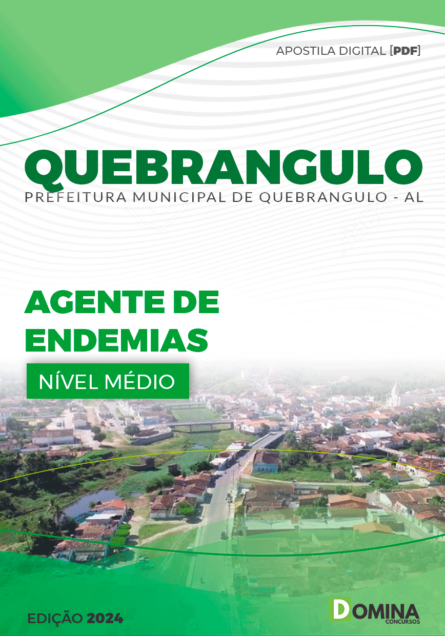 Apostila Pref Quebrangulo AL 2024 Agente de Endemias