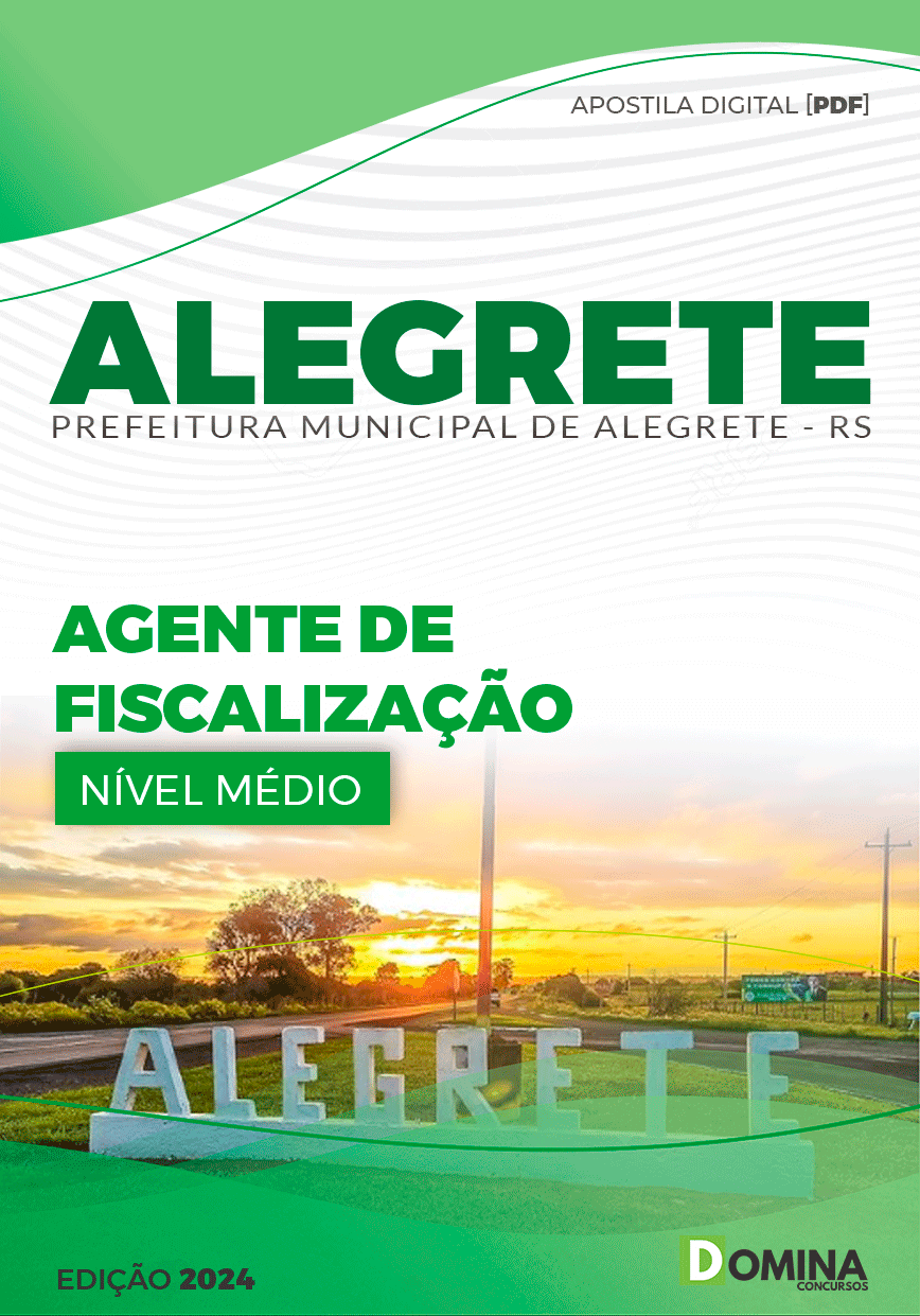Apostila Prefeitura Alegrete RS 2024 Agente de Fiscalização