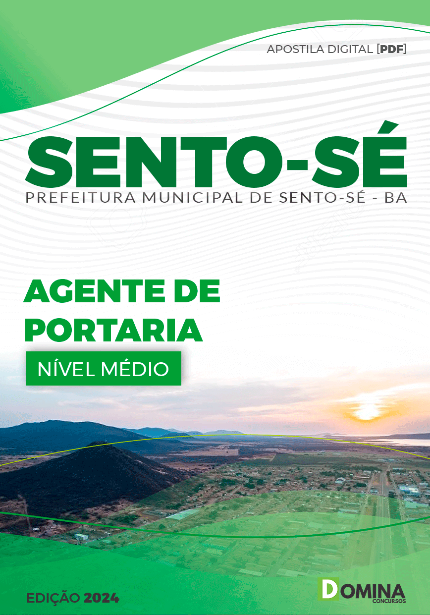 Apostila Pref Sento-Sé BA 2024 Agente de Portaria