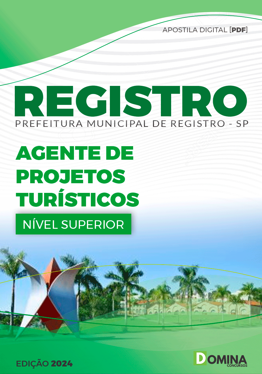 Apostila Prefeitura Registro SP 2024 Agente Projetos Turísticos