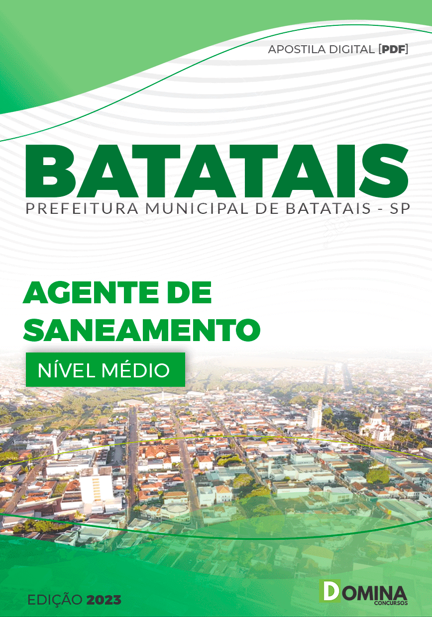 Apostila Pref Batatais SP 2024 Agente De Saneamento
