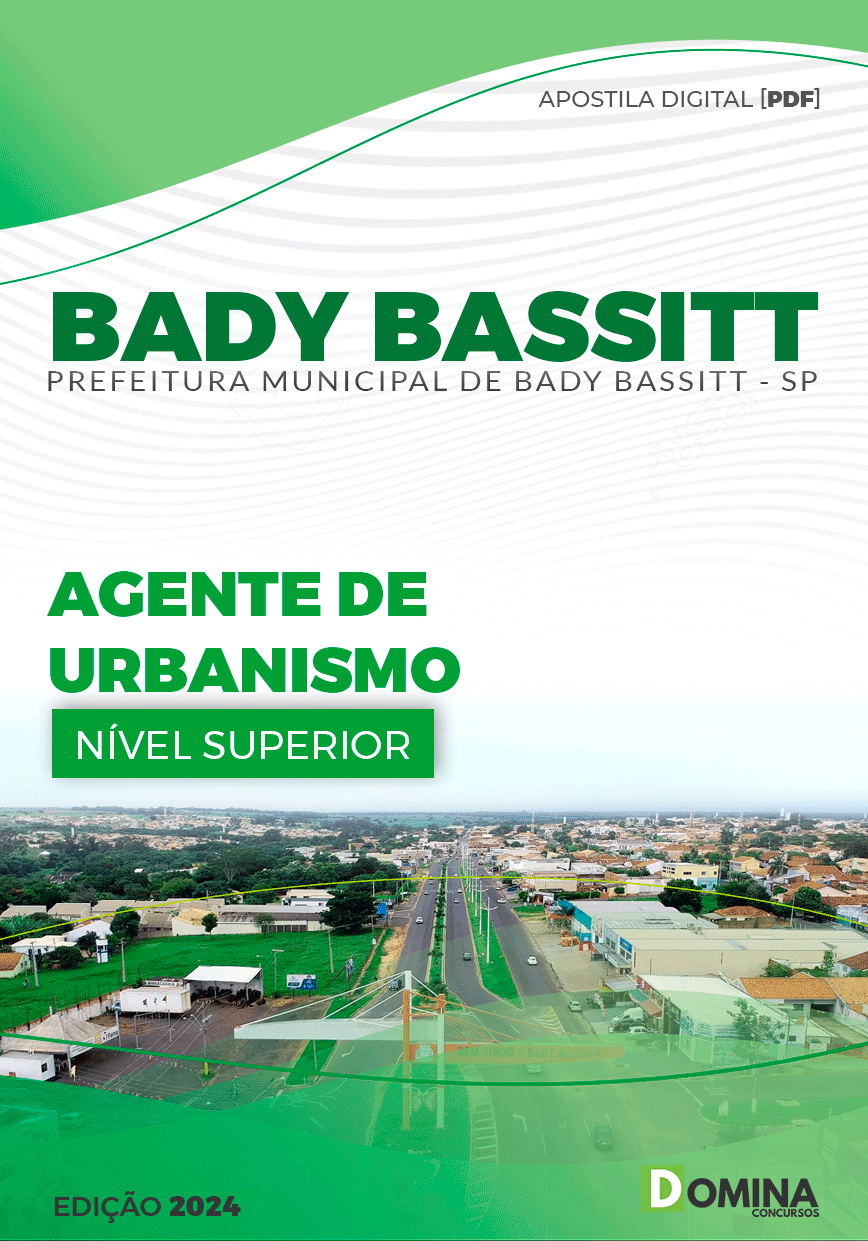 Apostila Pref Bady Bassitt SP 2024 Agente Urbanismo
