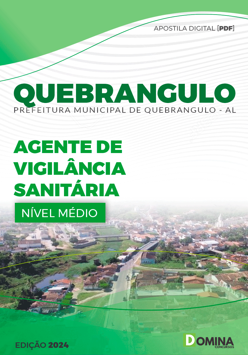 Apostila Pref Quebrangulo AL 2024 Agente de Vigilância Sanitária