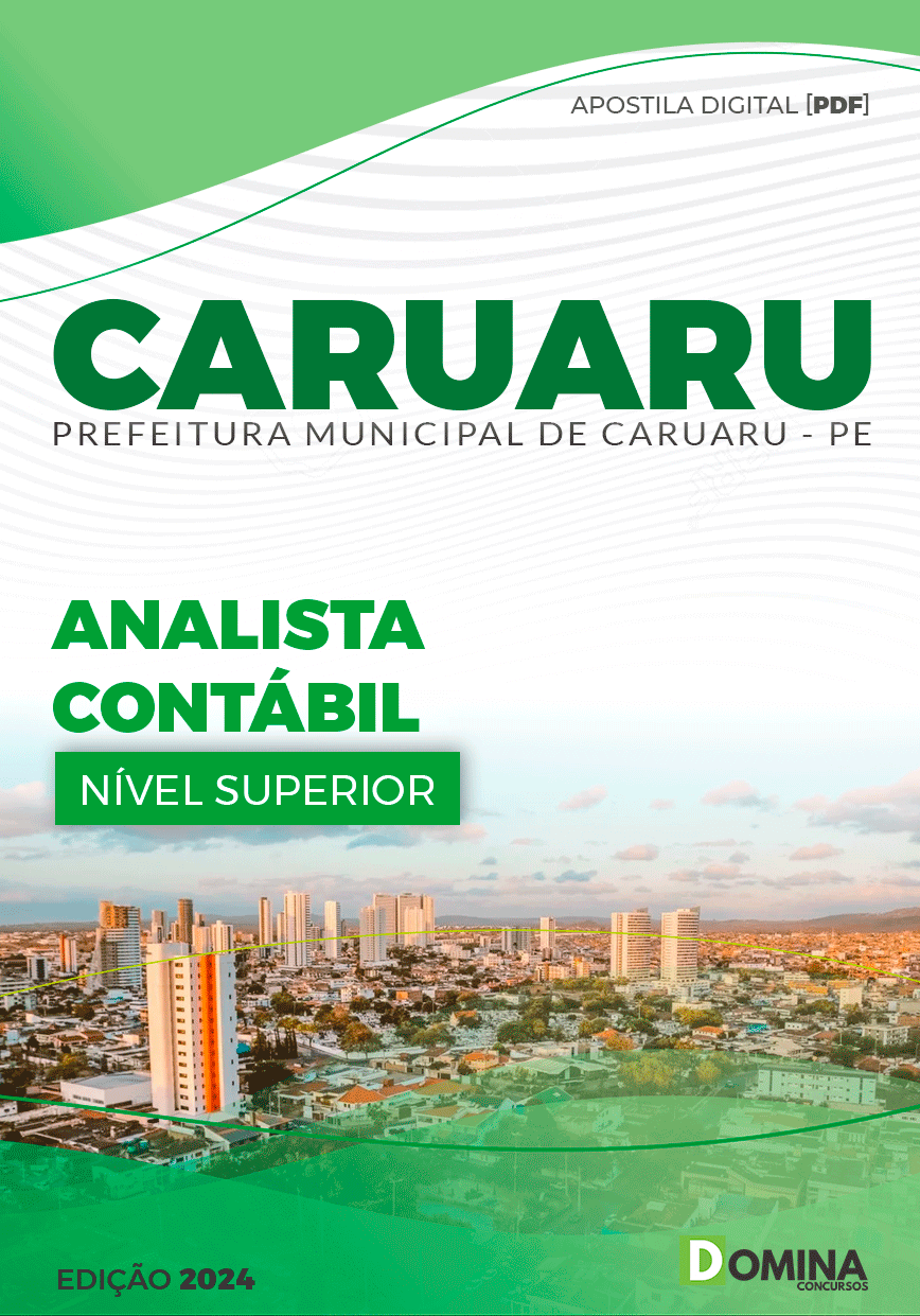 Apostila Pref Caruaru PE 2024 Analista Contábil