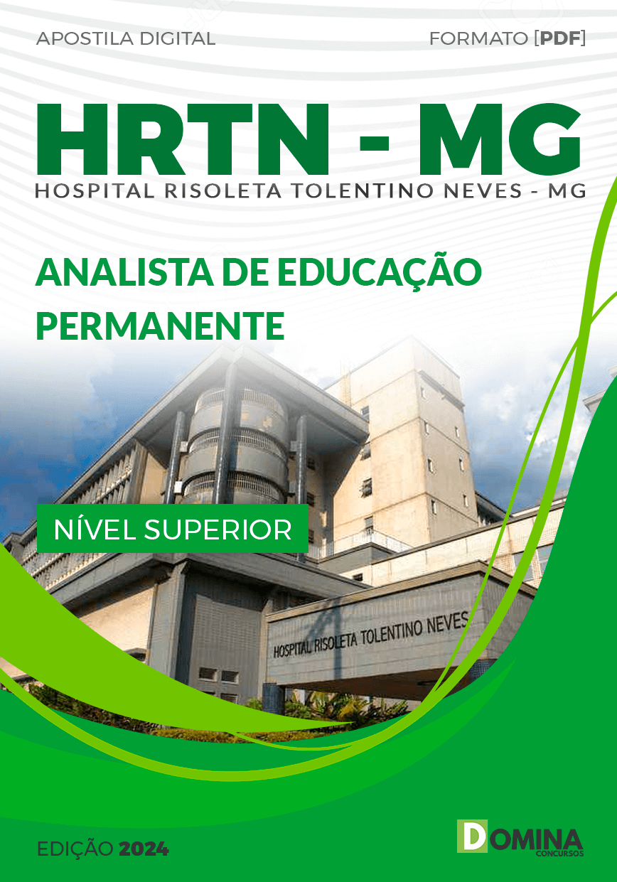 Apostila HRTN MG 2024 Analista Educação Permanente