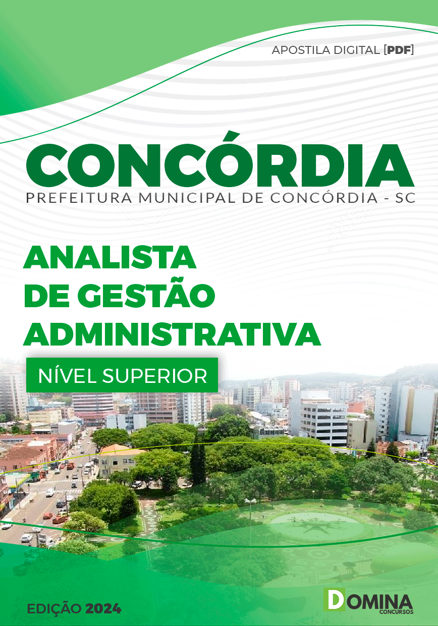 Apostila Prefeitura Concórdia SC 2024 Analista Administrativo