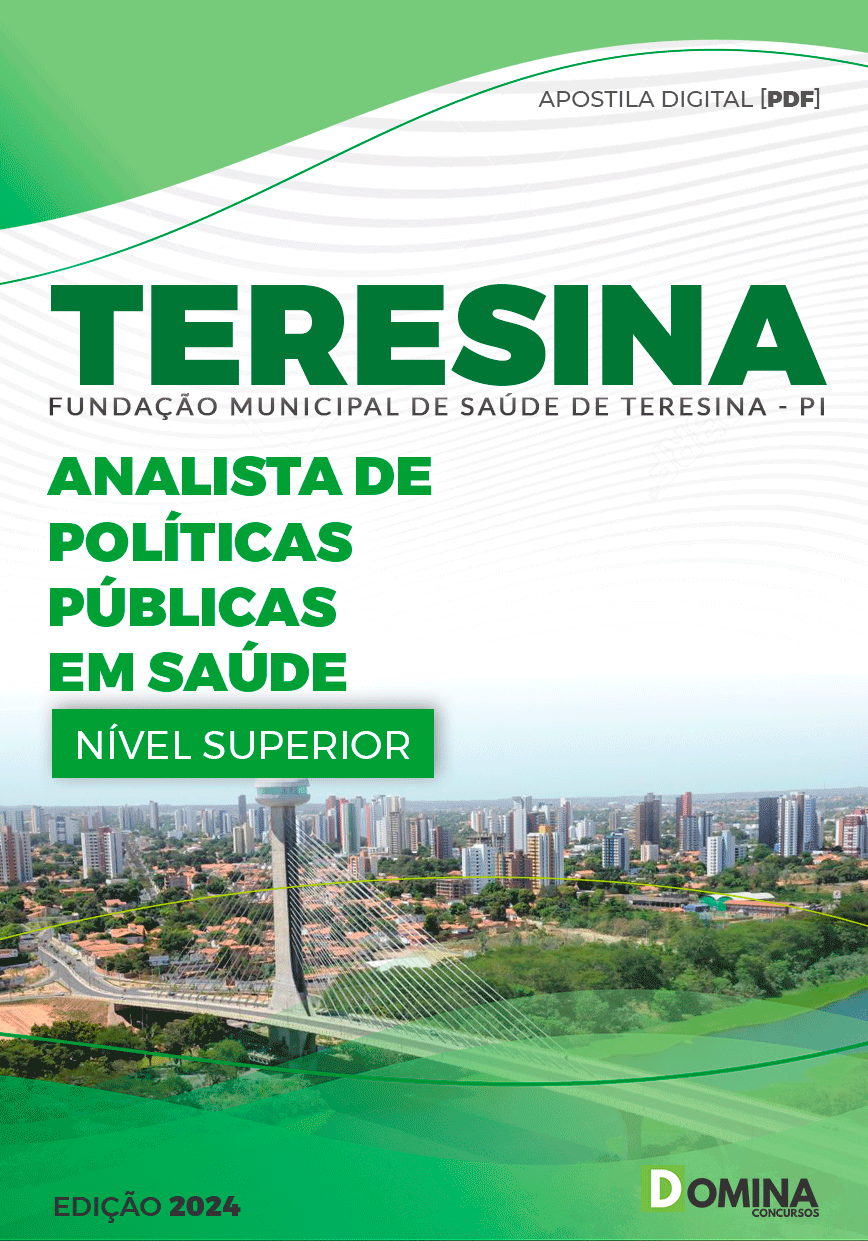 Apostila FMS Teresina PI 2024 Analista Políticas Públicas Saúde