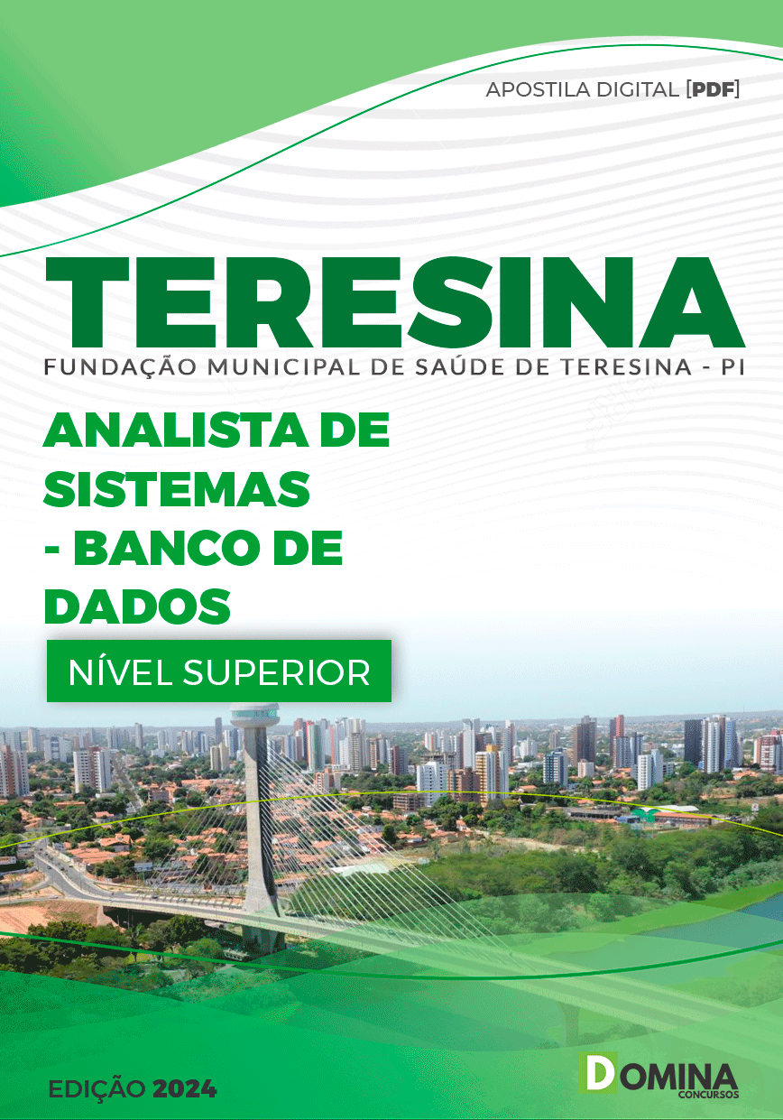 Apostila FMS Teresina PI 2024 Analista Sistemas Banco Dados