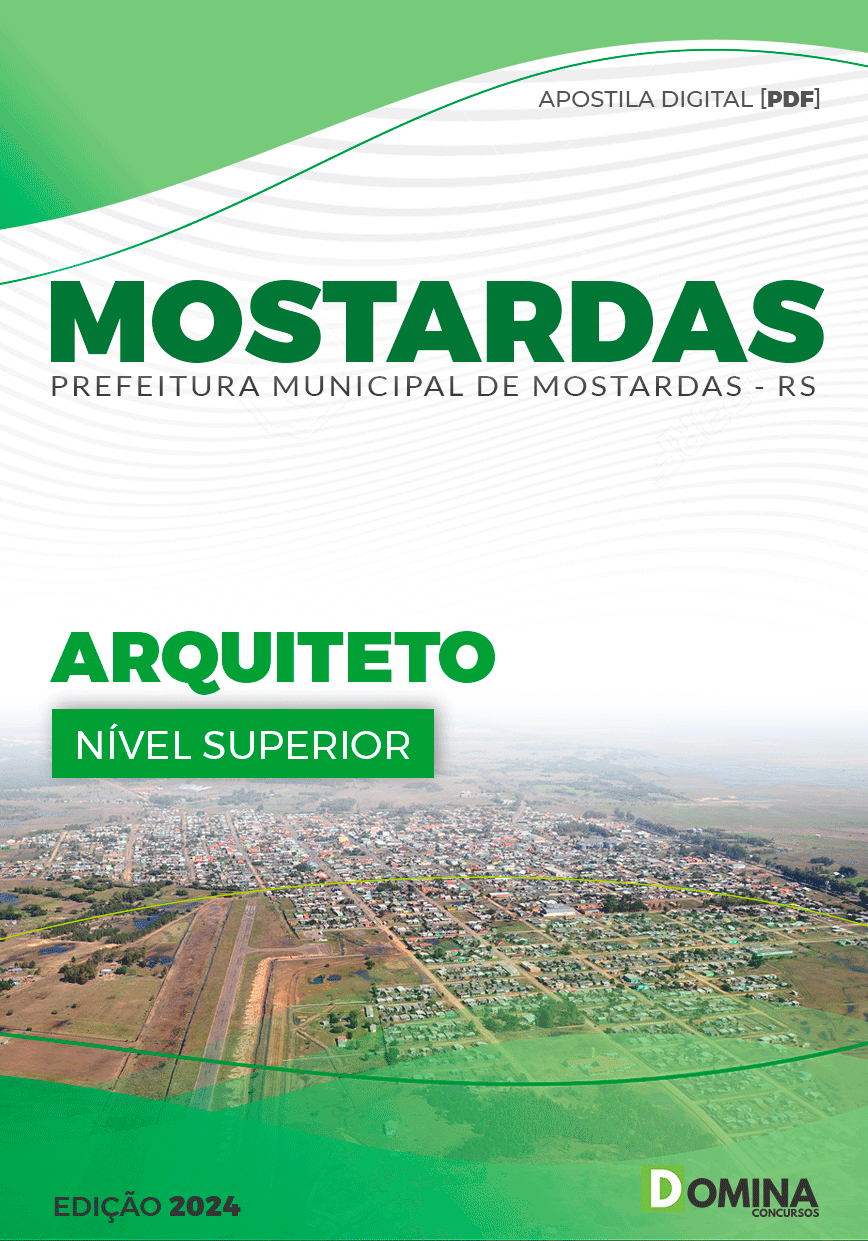 Apostila Prefeitura Mostardas RS 2024 Arquiteto