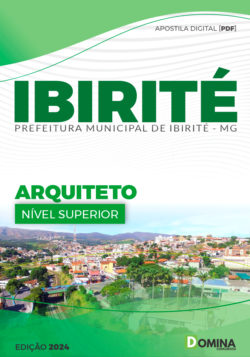 Apostila Pref Ibirité MG 2024 Arquiteto