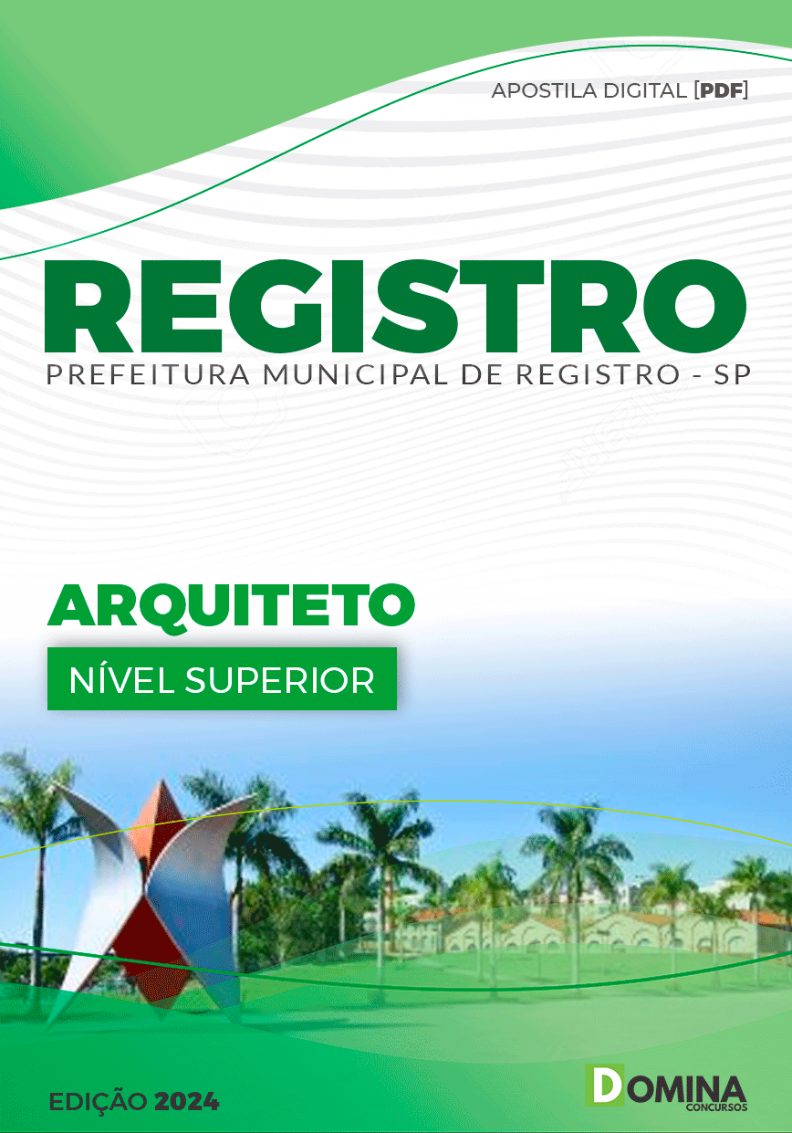 Apostila Prefeitura Registro SP 2024 Arquiteto