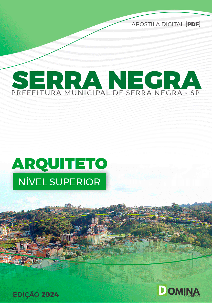 Apostila Pref Serra Negra SP 2024 Arquiteto